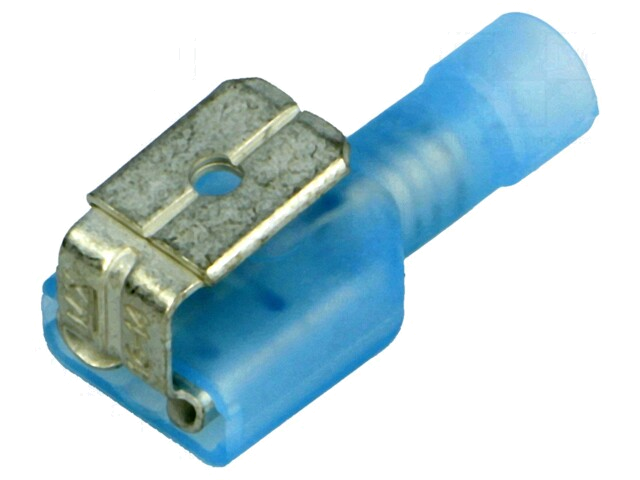 Connector: vlak; 6,35mm; 0,8mm; vrouwelijk; 1,3÷2mm2; klemmen Connector: vlak; 6,35mm; 0,8mm; vrouwelijk; 1,3÷2mm2; klemmen